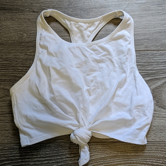 Aerie | Knot Front Cropped Workout Tank - Picture 1 of 3